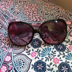 Betsey Johnson round sunglasses with roses